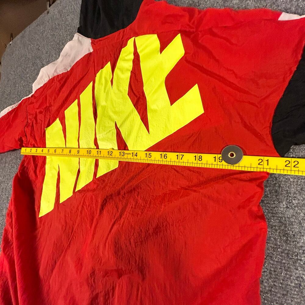 Nike Sportswear Full Zip Hooded Windbreaker Jacket Black Red Kids Boys‎ Size XL - Picture 8 of 10